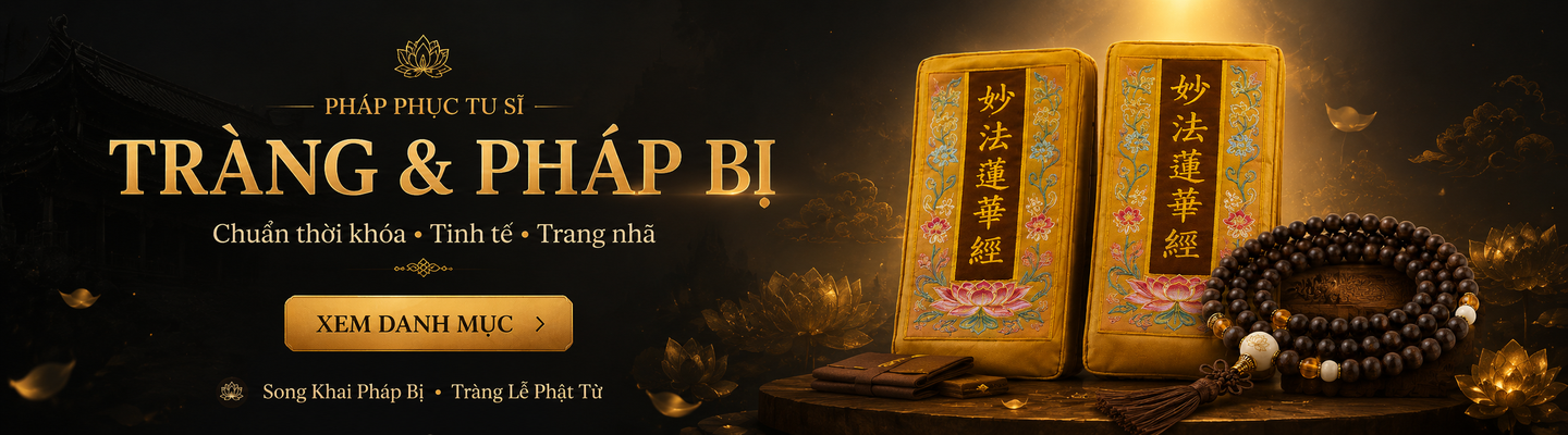Banner TRÀNG PHAN, TRÀNG LỄ PHẬT TỬ, TỌA CỤ