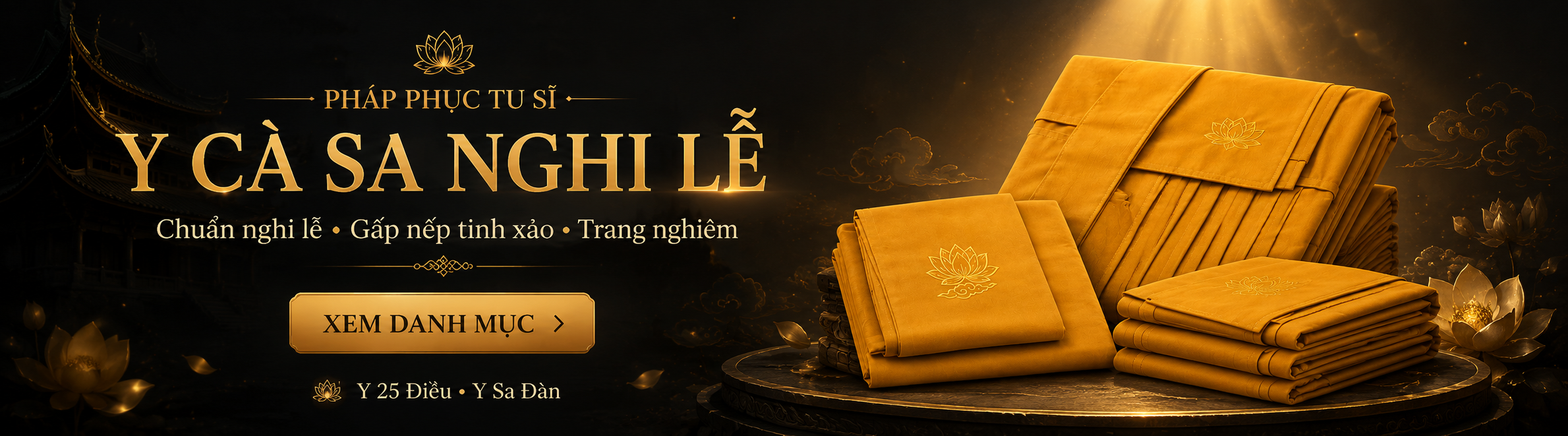 Banner ÁO ĐẠO SƯ, ÁO QUAN ÂM
